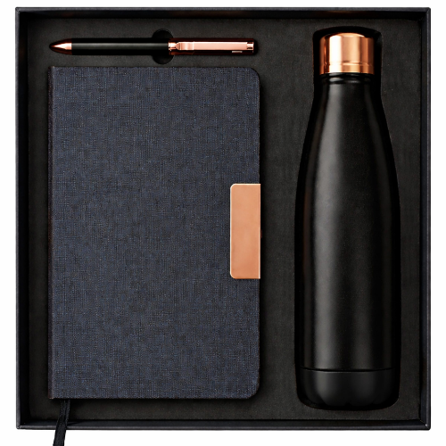 Set Regalo Premiun Mod. M95 Botella Aluminio + Bolígrafo + Libreta