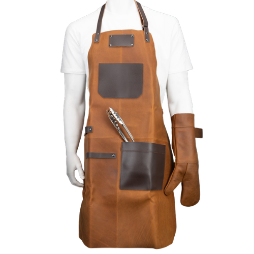 Set Asador De Cuero De Búfalo